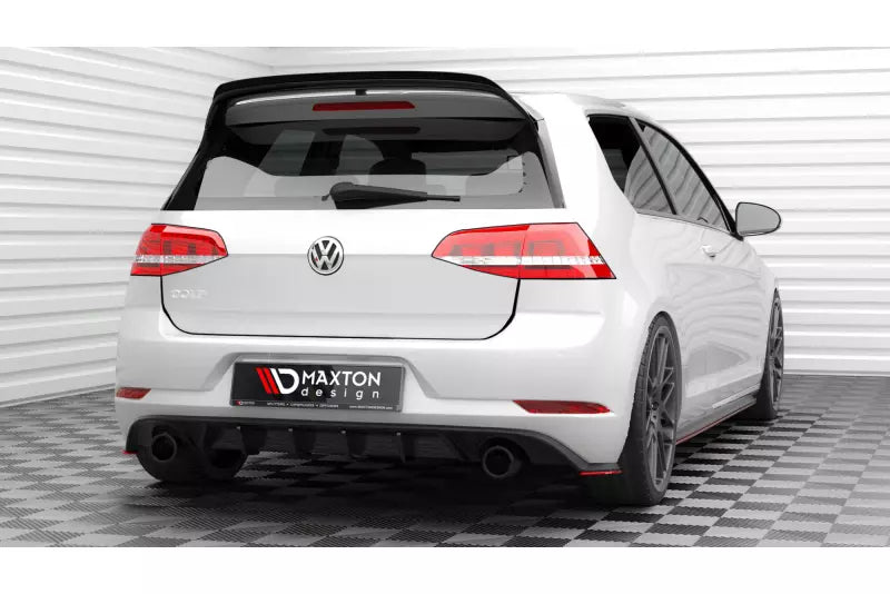 Maxton Design Diffusor Flaps V.2 für Volkswagen Golf 7 GTI Facelift Rot – Ansicht 1