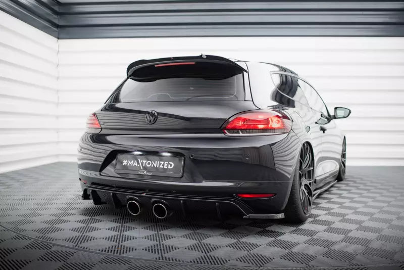Maxton Design Heckdiffusor V.2 für Volkswagen Scirocco Standard Mk3 Hochglanz schwarz – Ansicht 1
