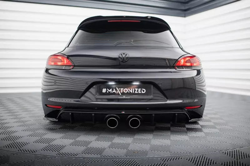 Maxton Design Heckdiffusor V.2 für Volkswagen Scirocco Standard Mk3 Hochglanz schwarz – Ansicht 2