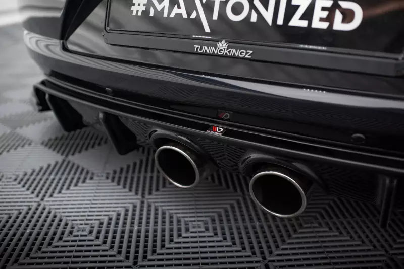 Maxton Design Heckdiffusor V.2 für Volkswagen Scirocco Standard Mk3 Hochglanz schwarz – Ansicht 4