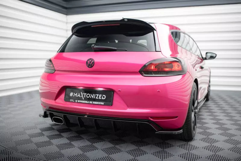 Maxton Design Heckdiffusor V.1 für Volkswagen Scirocco Standard Mk3 Hochglanz schwarz – Ansicht 2