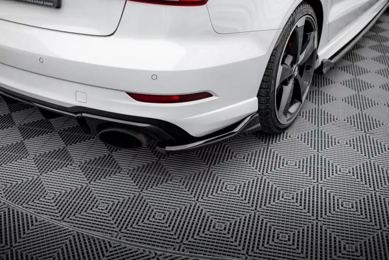 Maxton Design Diffusor Flaps V.3 für Audi RS3 Limousine 8V Facelift Hochglanz schwarz – Ansicht 1