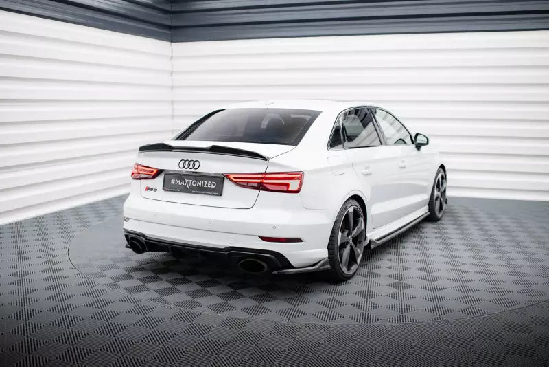 Maxton Design Diffusor Flaps V.3 für Audi RS3 Limousine 8V Facelift Hochglanz schwarz – Ansicht 2