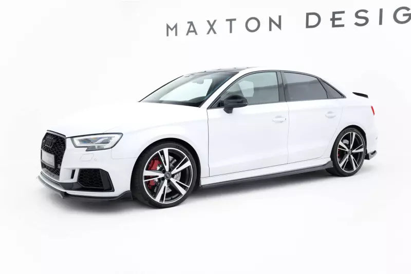 Maxton Design Seitenschweller (Paar) V.3 für Audi RS3 Limousine 8V Facelift Hochglanz schwarz – Ansicht 2