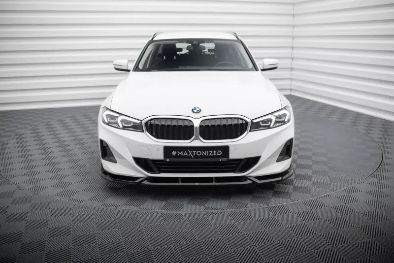 Maxton Design Frontlippe V.1 für BMW 3er Limousine / Touring G20 / G21 Facelift Hochglanz schwarz – Ansicht 2