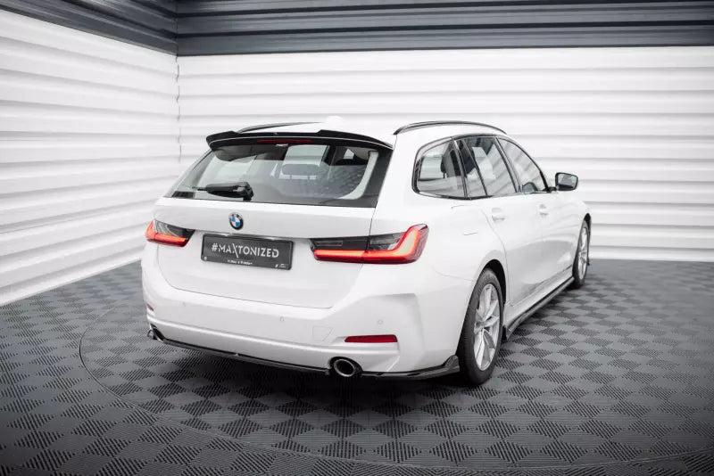 Maxton Design Mittlerer Heckdiffusor für BMW 3er Limousine / Touring G20 / G21 Facelift Hochglanz schwarz – Ansicht 1