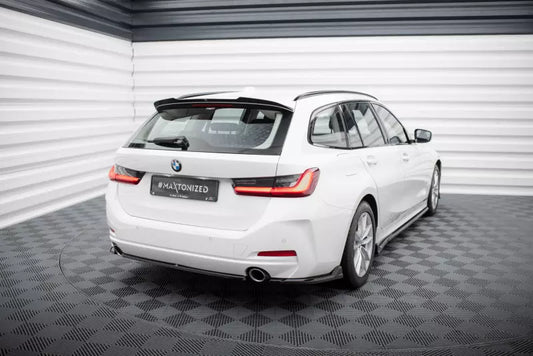 Maxton Design Mittlerer Heckdiffusor für BMW 3er Limousine / Touring G20 / G21 Facelift Hochglanz schwarz – Ansicht 1