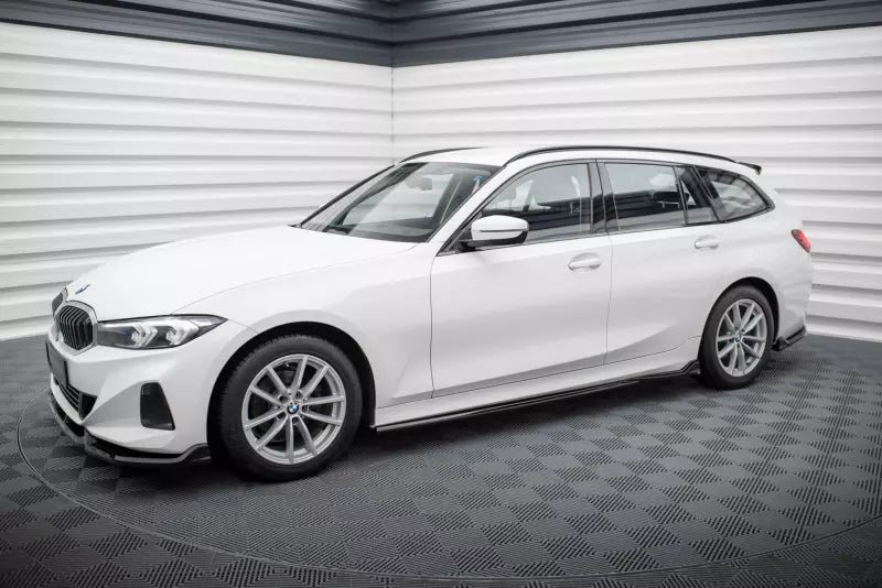 Maxton Design Seitenschweller (Paar) für BMW 3er Limousine / Touring G20 / G21 Facelift Hochglanz schwarz – Ansicht 2