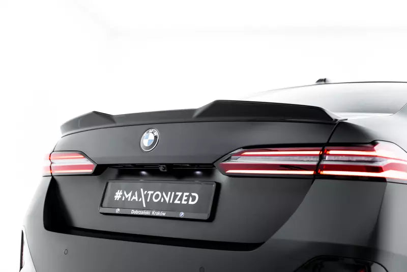 Maxton Design Heckspoiler 3D für BMW 5er M-Paket G60 Hochglanz schwarz – Ansicht 1