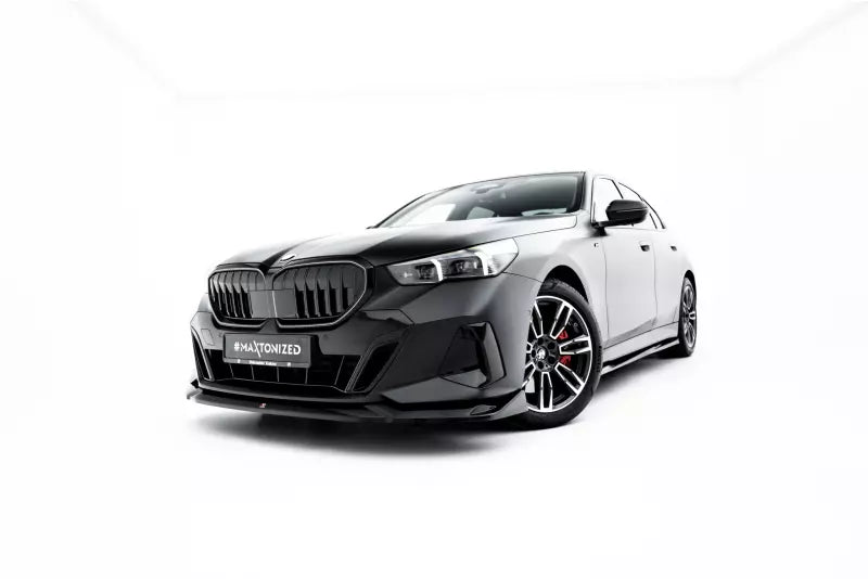 Maxton Design Frontlippe V.2 für BMW 5er / I5 M-Paket G60 / G61 Hochglanz schwarz – Ansicht 3