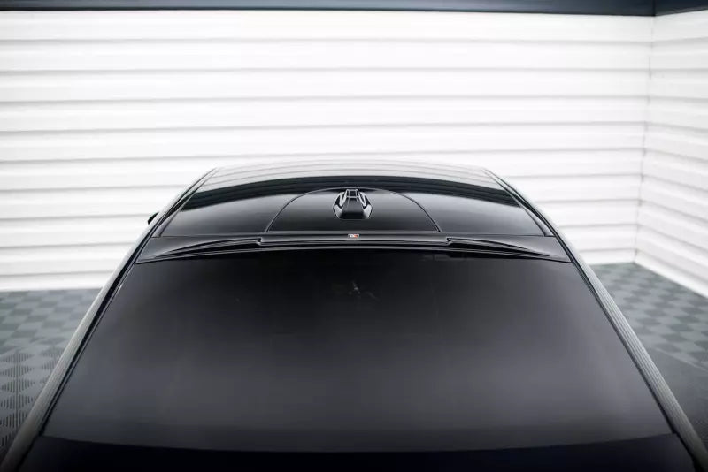 Maxton Design Heckscheiben Spoiler für BMW 5er M-Paket G60 Hochglanz schwarz – Ansicht 1