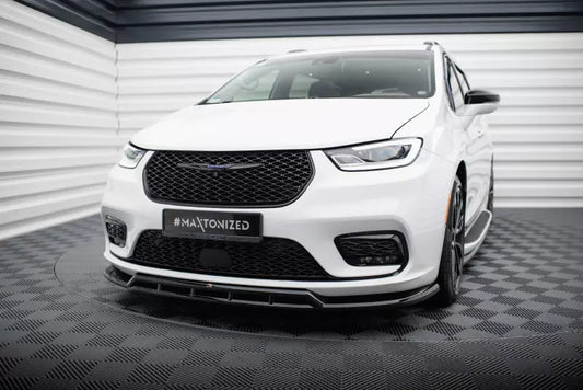Maxton Design Frontlippe V.1 für Chrysler Pacifica Mk2 Facelift Hochglanz schwarz – Ansicht 1