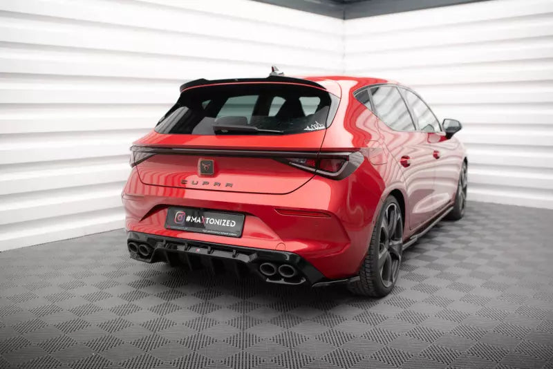 Maxton Design Heckdiffusor für Cupra Leon Hatchback Mk1 Hochglanz schwarz – Ansicht 1