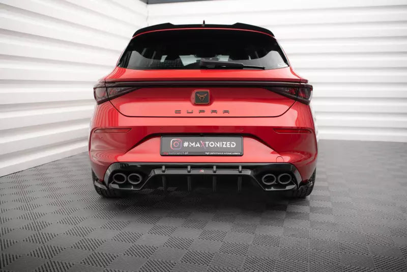 Maxton Design Diffusor Flaps V.2 für Cupra Leon Hatchback Mk1 Hochglanz schwarz – Ansicht 2