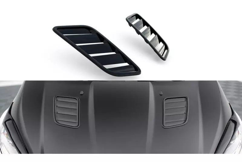Maxton Design Luftschlitze für Ford Fiesta ST Mk7 Facelift Hochglanz schwarz – Ansicht 1
