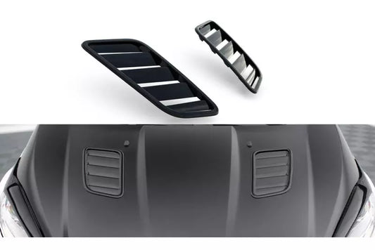 Maxton Design Luftschlitze für Ford Fiesta ST Mk7 Facelift Hochglanz schwarz – Ansicht 1
