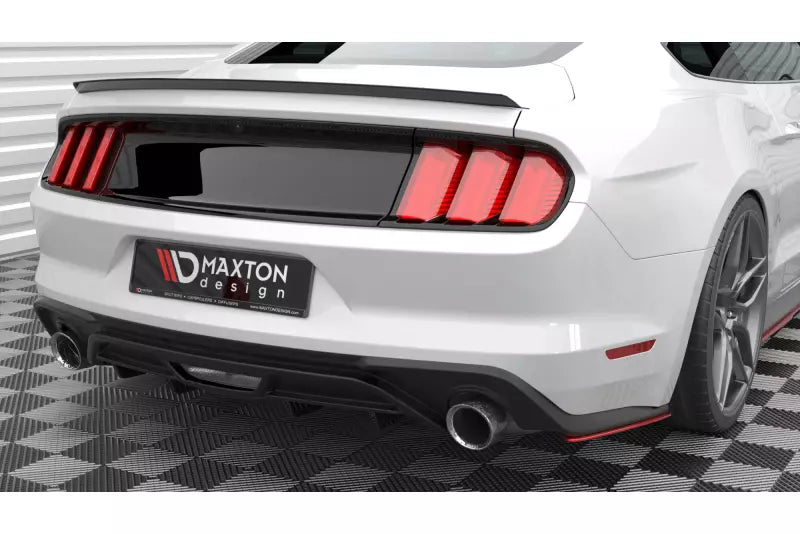 Maxton Design Diffusor Flaps V.2 für Ford Mustang Mk6 Facelift Hochglanz schwarz – Ansicht 1