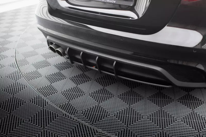 Maxton Design Street Pro Heckdiffusor für Jaguar XE X760 Facelift Schwarz matt – Ansicht 2