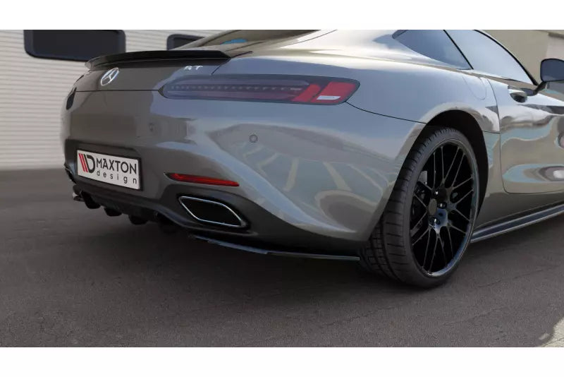 Maxton Design Diffusor Flaps für Mercedes-AMG GT / GT S C190 Facelift Hochglanz schwarz – Ansicht 1