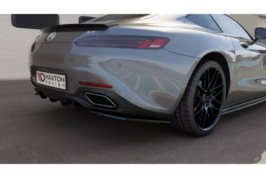 Maxton Design Diffusor Flaps für Mercedes-AMG GT / GT S C190 Facelift Hochglanz schwarz – Ansicht 1