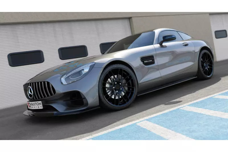 Maxton Design Seitenschweller (Paar) für Mercedes-AMG GT / GT S C190 Facelift Hochglanz schwarz – Ansicht 1