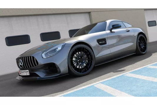 Maxton Design Seitenschweller (Paar) für Mercedes-AMG GT / GT S C190 Facelift Hochglanz schwarz – Ansicht 1