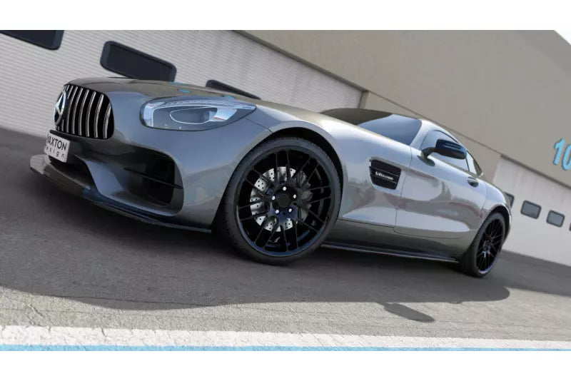 Maxton Design Seitenschweller (Paar) für Mercedes-AMG GT / GT S C190 Facelift Hochglanz schwarz – Ansicht 2