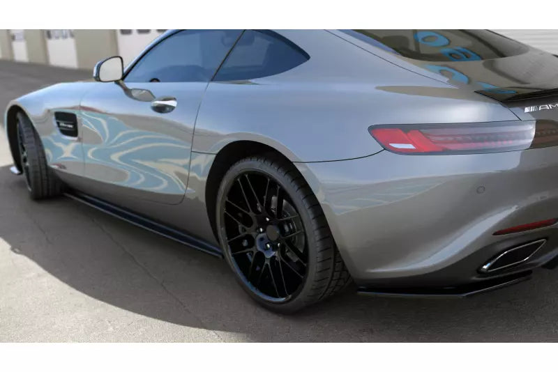 Maxton Design Seitenschweller (Paar) für Mercedes-AMG GT / GT S C190 Facelift Hochglanz schwarz – Ansicht 3