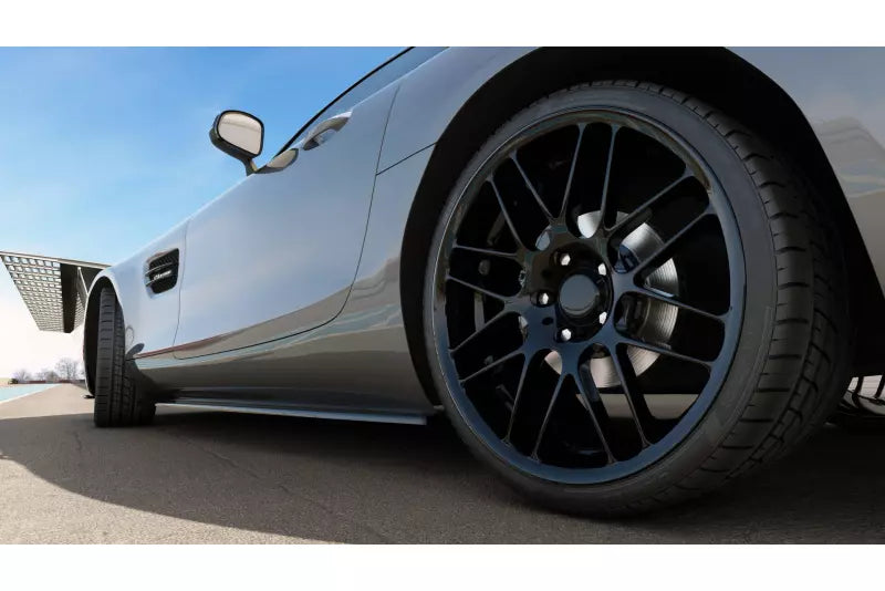 Maxton Design Seitenschweller (Paar) für Mercedes-AMG GT / GT S C190 Facelift Hochglanz schwarz – Ansicht 4