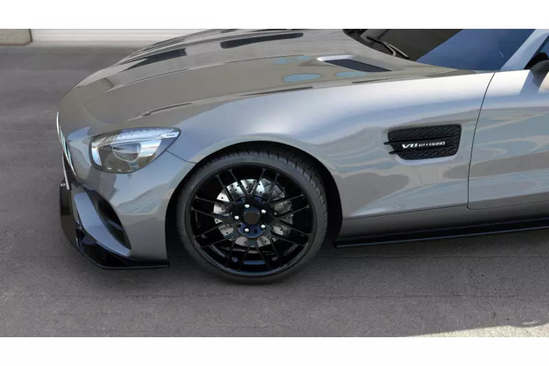 Maxton Design Frontlippe V.1 für Mercedes-AMG GT S C190 Facelift Hochglanz schwarz – Ansicht 3