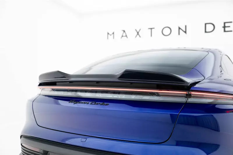 Maxton Design Heckspoiler 3D für Porsche Taycan / Taycan 4 / Taycan 4S / Taycan GTS Mk1 Hochglanz schwarz – Ansicht 1