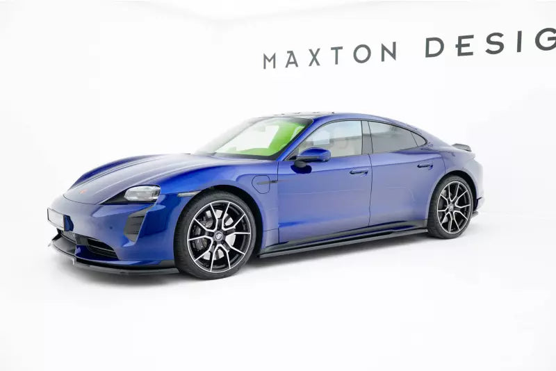 Maxton Design Seitenschweller (Paar) für Porsche Taycan Sport Design / Taycan 4 Sport Design / Taycan 4S Sport Deign / Taycan GTS Sport Design Mk1 (2019-2024) Hochglanz schwarz – Ansicht 2