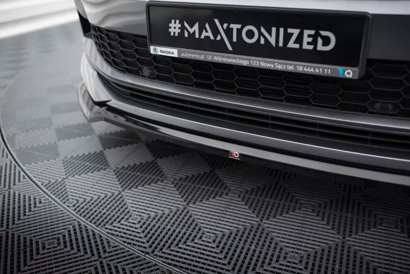 Maxton Design Frontlippe V.2 für Skoda Kodiaq Sportline Mk1 Facelift Hochglanz schwarz – Ansicht 3