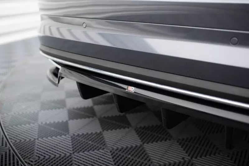 Maxton Design mittlerer Heckdiffusor für Skoda Kodiaq Sportline Mk1 Facelift Hochglanz schwarz – Ansicht 2