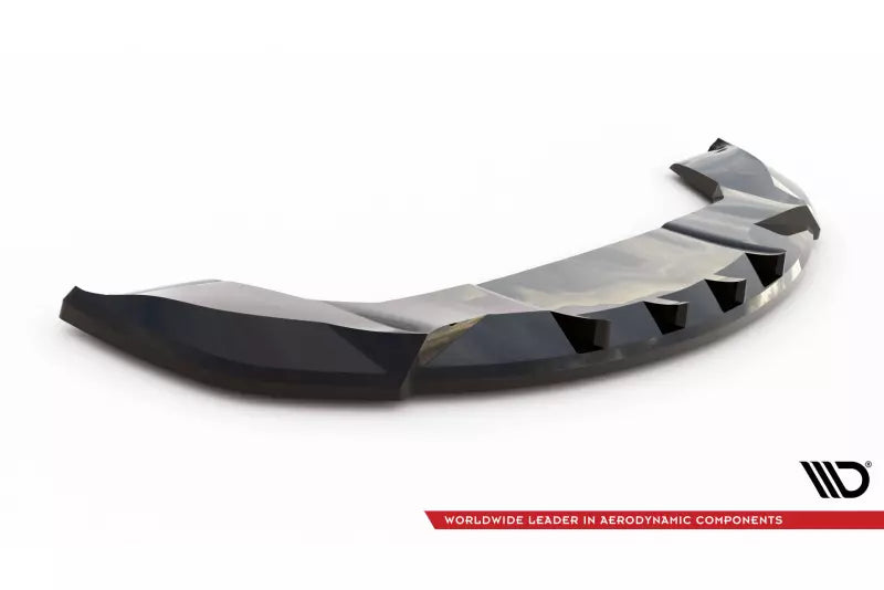 Maxton Design Frontlippe V.2 für Tesla Model X Mk1 Facelift Hochglanz schwarz – Ansicht 4
