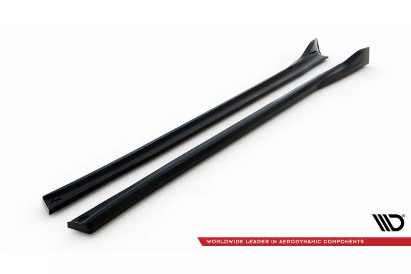 Maxton Design Seitenschweller (Paar) für Tesla Model X Mk1 Facelift Hochglanz schwarz – Ansicht 4
