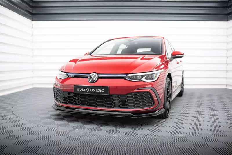 Maxton Design Frontlippe V.6 für VW Golf GTI / GTD / R-Line / GTE Hochglanz schwarz – Ansicht 1