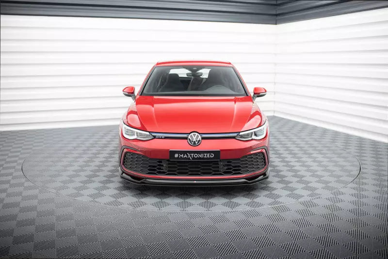 Maxton Design Frontlippe V.6 für VW Golf GTI / GTD / R-Line / GTE Hochglanz schwarz – Ansicht 2