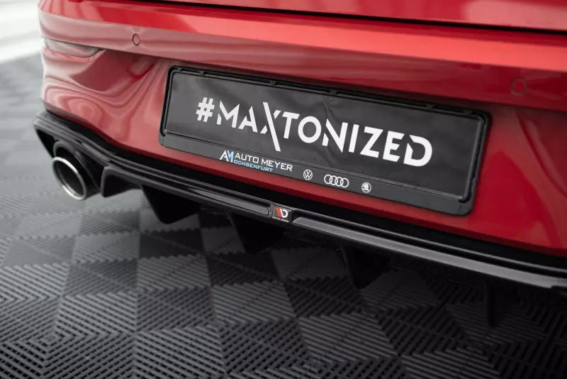 Maxton Design Heckdiffusor mit Sportauspuff Attrappe Chrom für VW Golf 8 GTE / GTD / R-Line – Ansicht 3