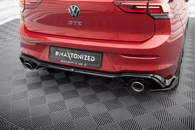 Maxton Design Heckdiffusor mit Sportauspuff Attrappe Chrom für VW Golf 8 GTE / GTD / R-Line – Ansicht 4
