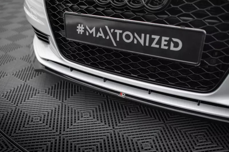 Maxton Design Frontlippe V.2 für Audi A3 Limousine 8V Hochglanz schwarz – Ansicht 3