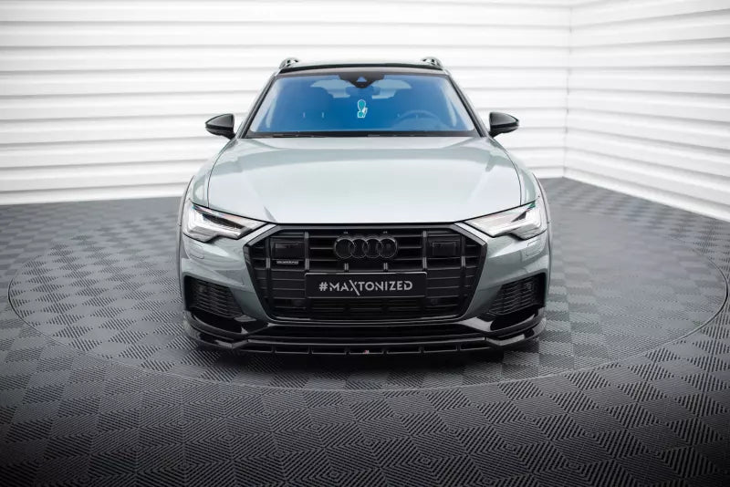 Maxton Design Frontlippe für Audi A6 Allroad C8 Hochglanz schwarz – Ansicht 2