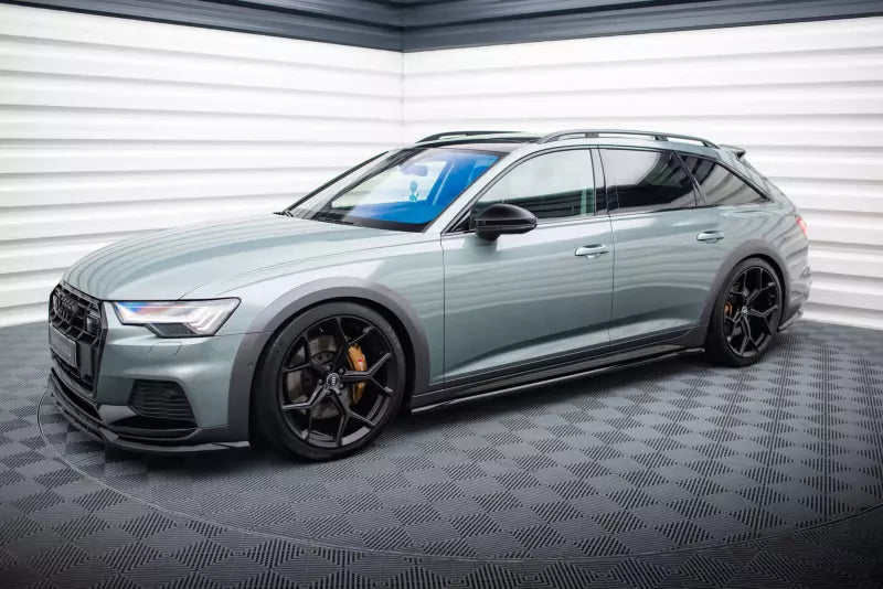 Maxton Design Seitenschweller (Paar) für Audi A6 Allroad C8 Hochglanz schwarz – Ansicht 2