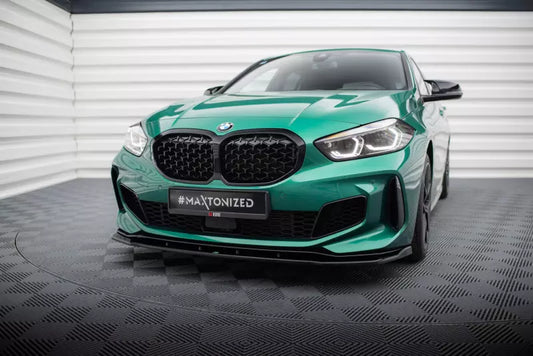 Maxton Design Frontlippe für V.9 BMW M135i F40 Hochglanz schwarz – Ansicht 1