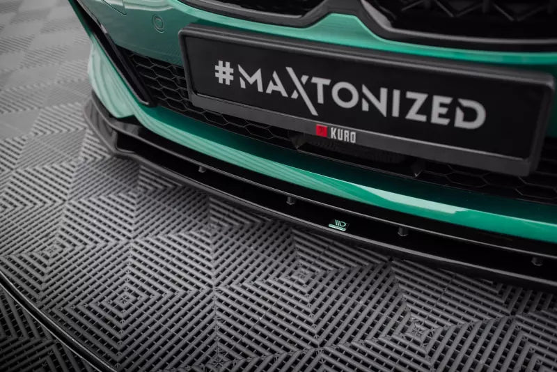 Maxton Design Frontlippe für V.9 BMW M135i F40 Hochglanz schwarz – Ansicht 3
