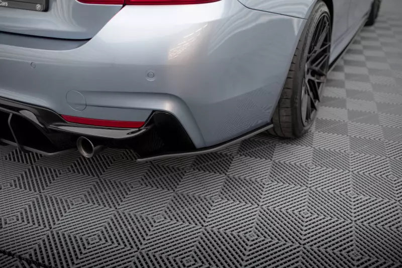Maxton Design Street Pro Diffusor Flaps (Paar) für BMW 435i Coupe M-Paket F32 Schwarz – Ansicht 1