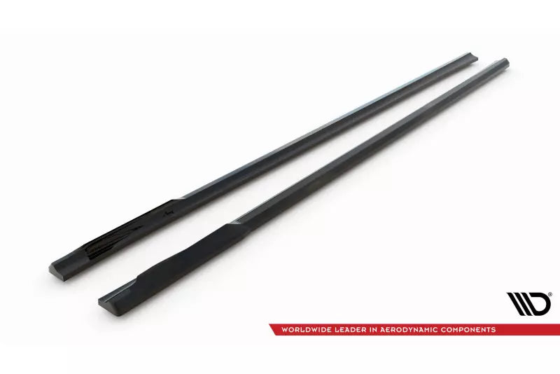 Maxton Design Seitenschweller (Paar) für BMW 750e M-Paket G70 Hochglanz schwarz – Ansicht 4