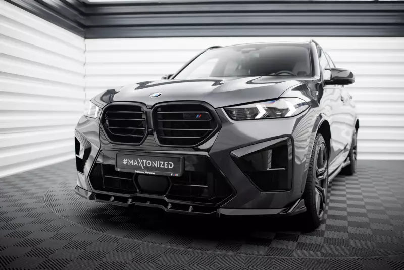 Maxton Design Frontlippe V.1 für BMW X5 M F95 Facelift Hochglanz schwarz – Ansicht 1