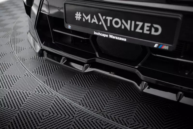 Maxton Design Frontlippe V.1 für BMW X5 M F95 Facelift Hochglanz schwarz – Ansicht 3