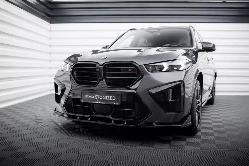 Maxton Design Frontlippe V.2 für BMW X5 M F95 Facelift Hochglanz schwarz – Ansicht 1